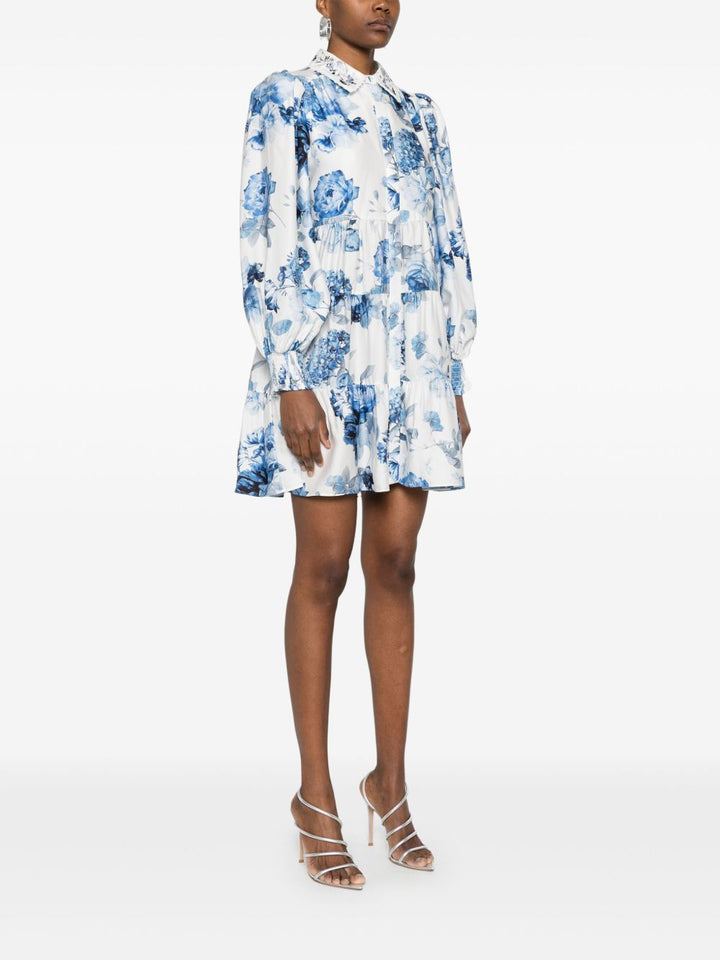 Alice + Olivia Junia floral print mini Dress