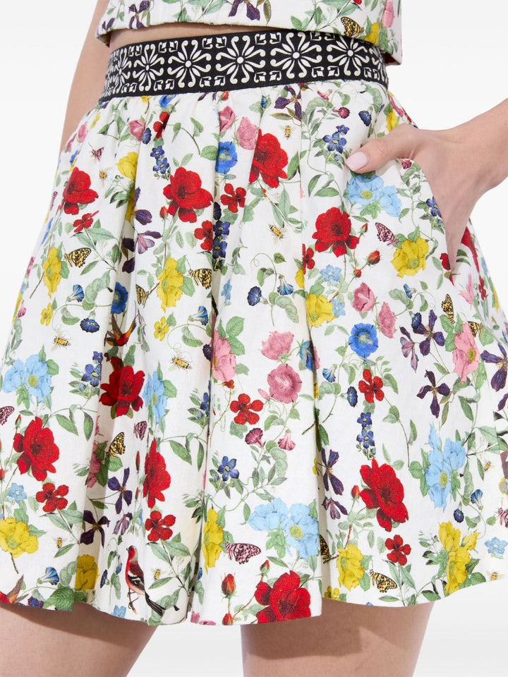 Alice + Olivia Haven floral print mini Skirt