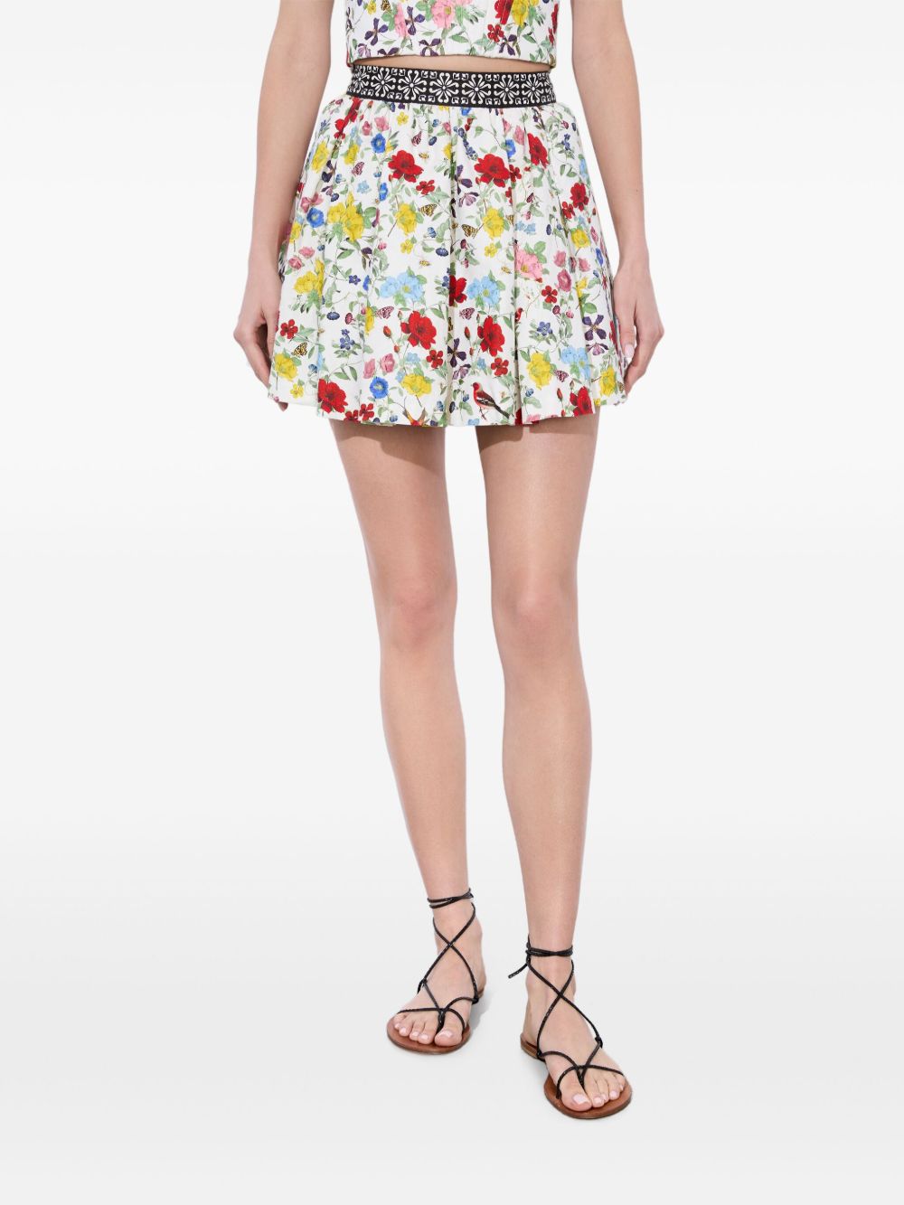 Alice + Olivia Haven floral print mini Skirt