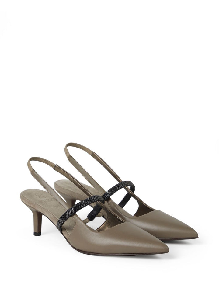 Brunello Cucinelli slingback pumps