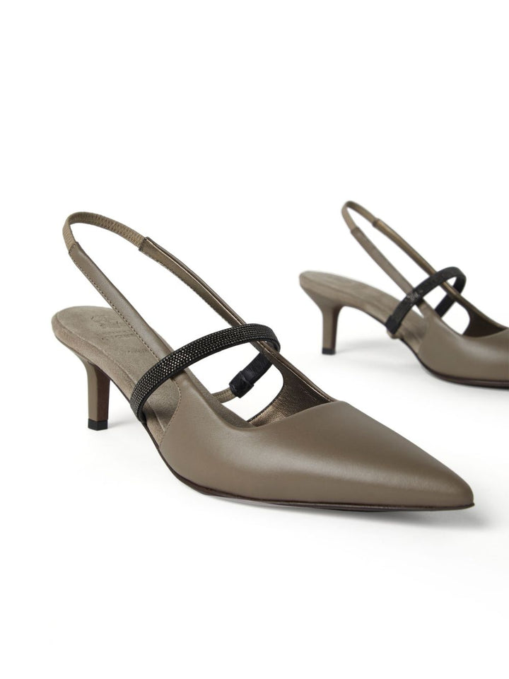 Brunello Cucinelli slingback pumps