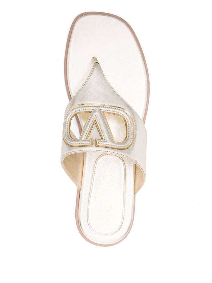 Valentino Garavani VLogo Cut-Out leather sandals