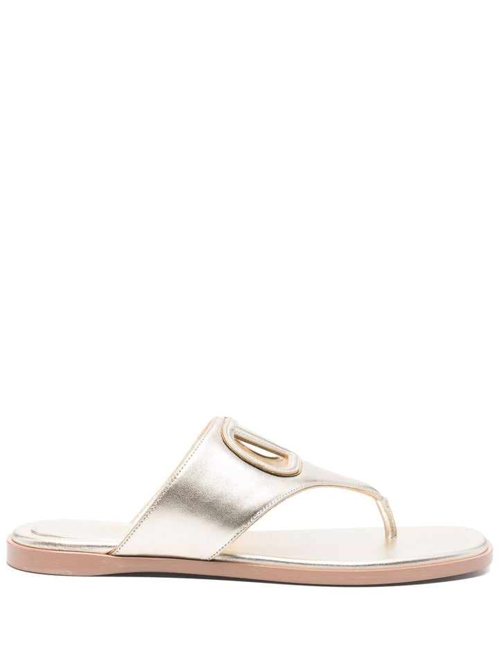 Valentino Garavani VLogo Cut-Out leather sandals