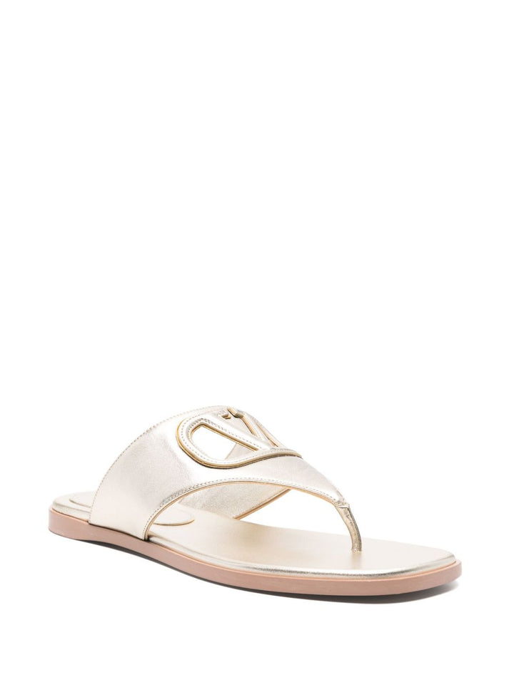 Valentino Garavani VLogo Cut-Out leather sandals