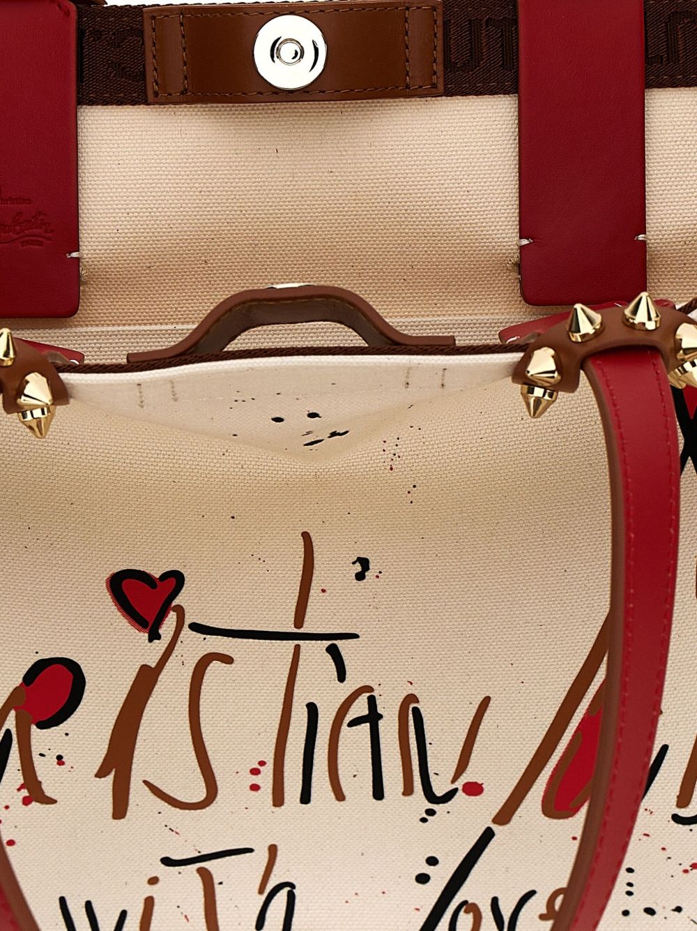 Christian Louboutin Cabata small canvas tote