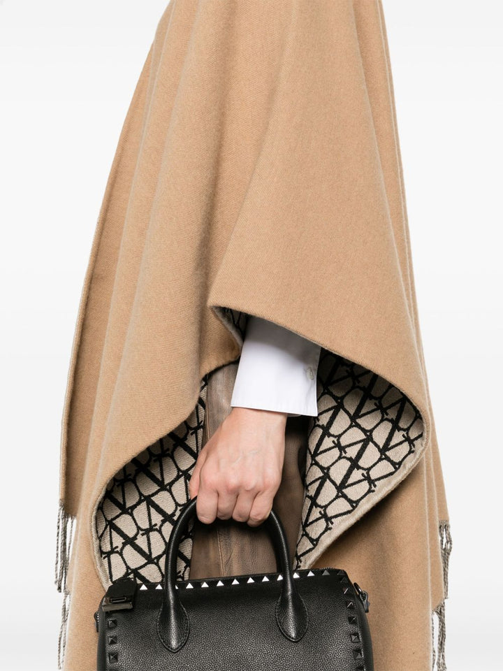 Valentino Vlogo toile iconographe reversible Poncho