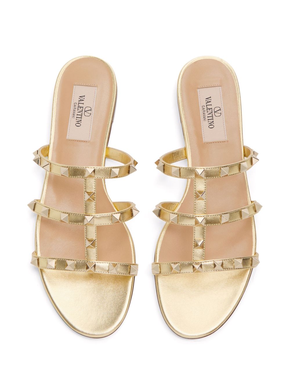 Valentino Garavani Rockstud leather flat sandals
