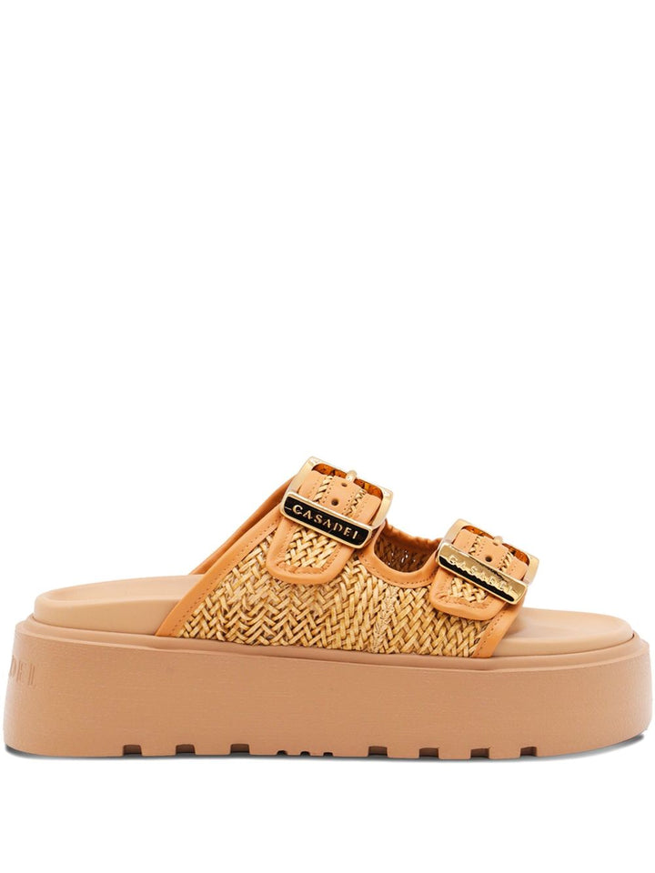 Casadei Leather Slides