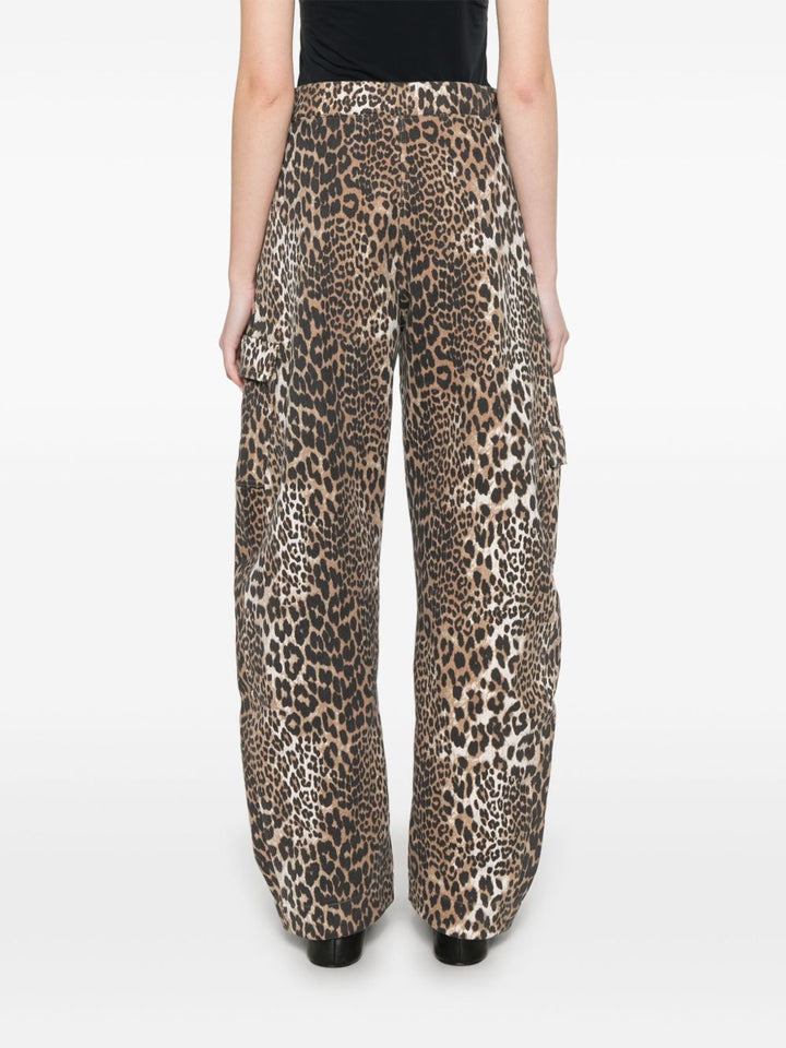 GANNI Leopard Print Angi Jeans