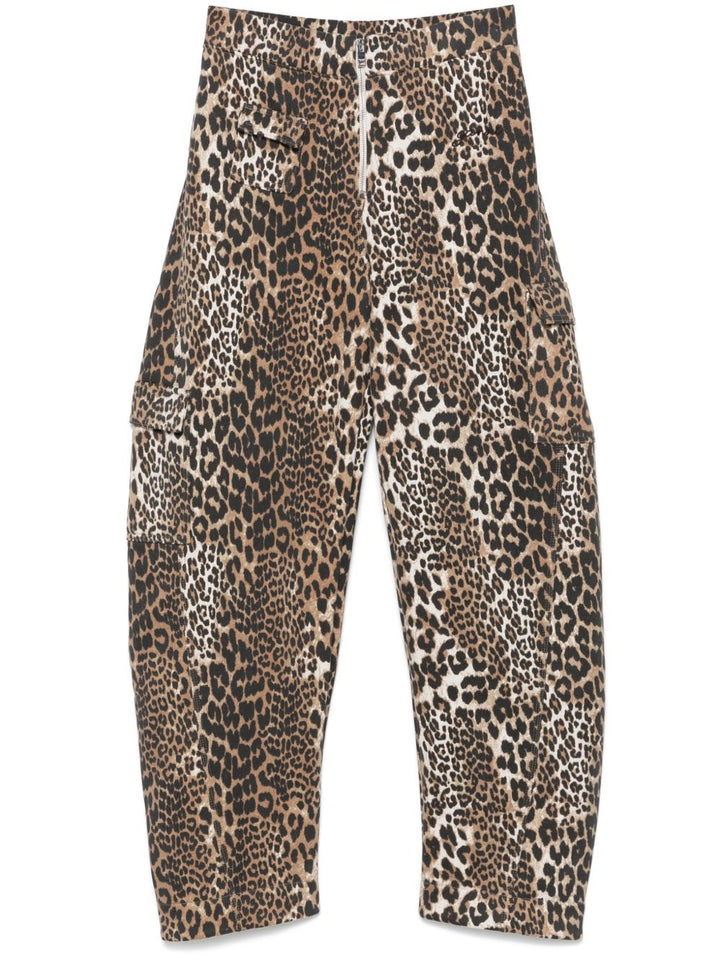 GANNI Leopard Print Angi Jeans