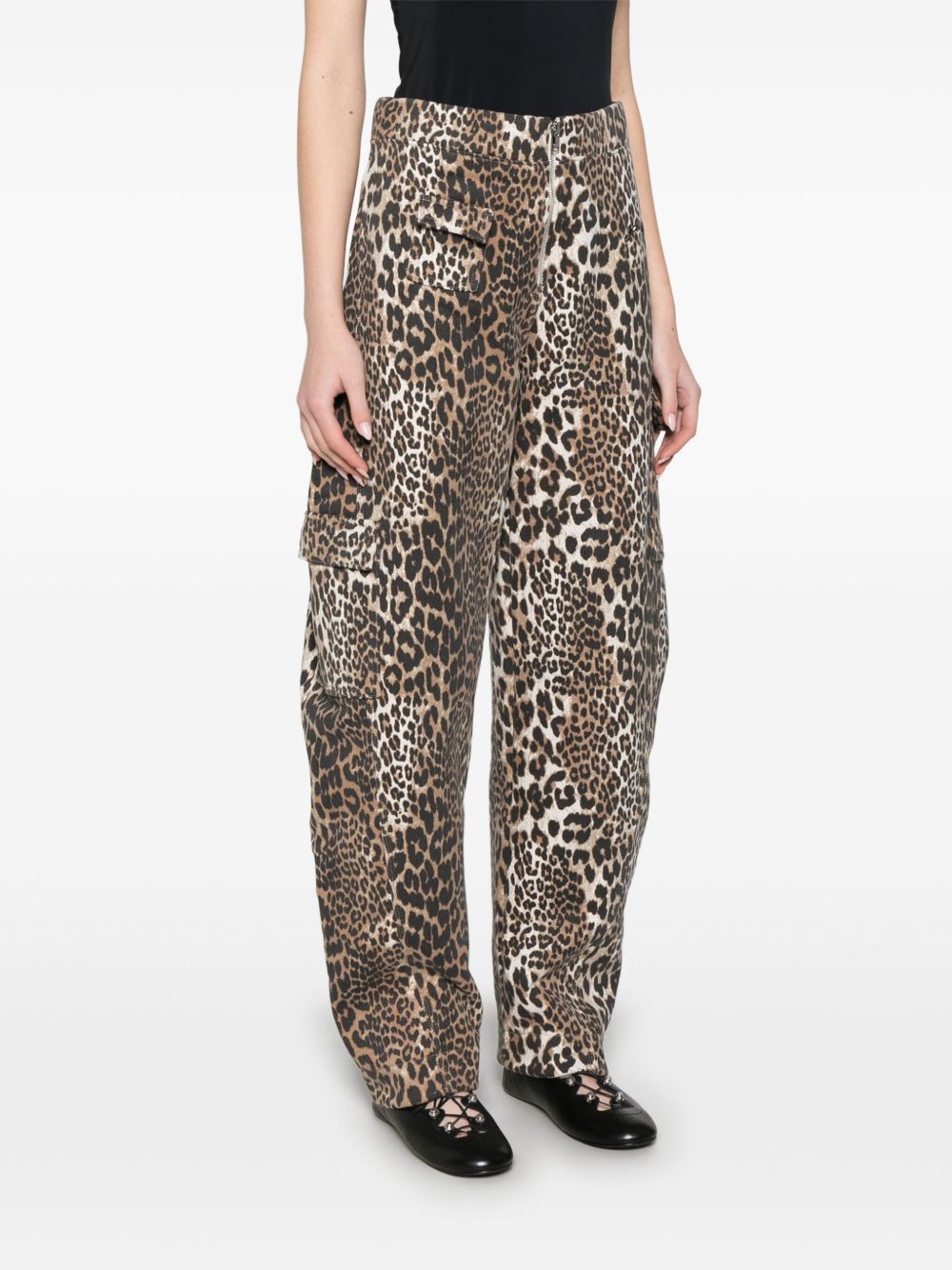 GANNI Leopard Print Angi Jeans