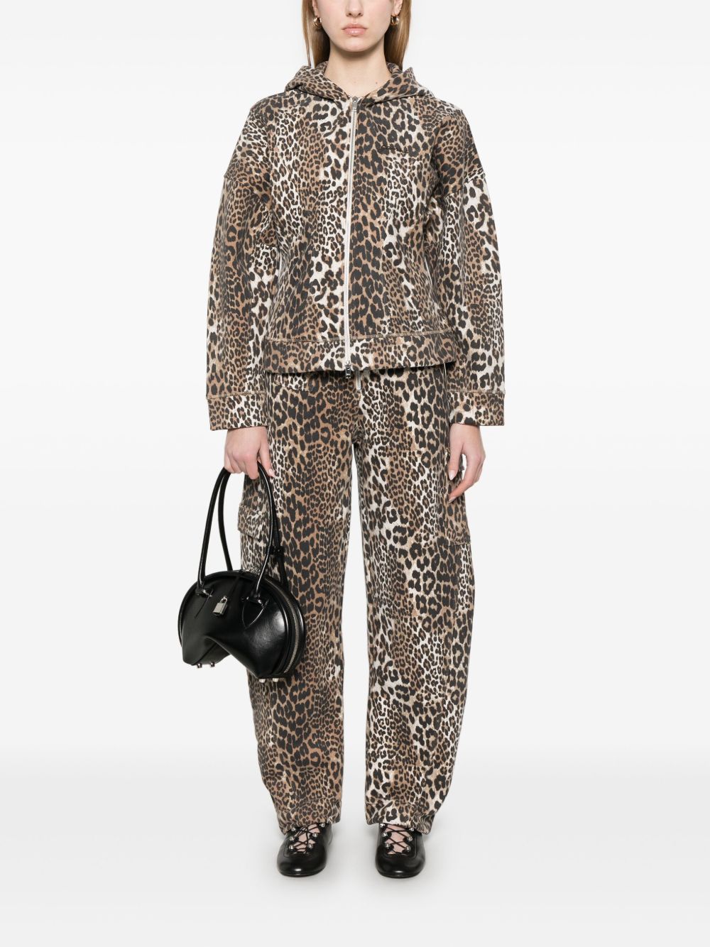 GANNI Leopard Print Angi Jeans