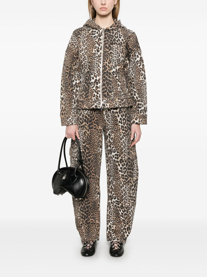 GANNI Leopard Print Angi Jeans