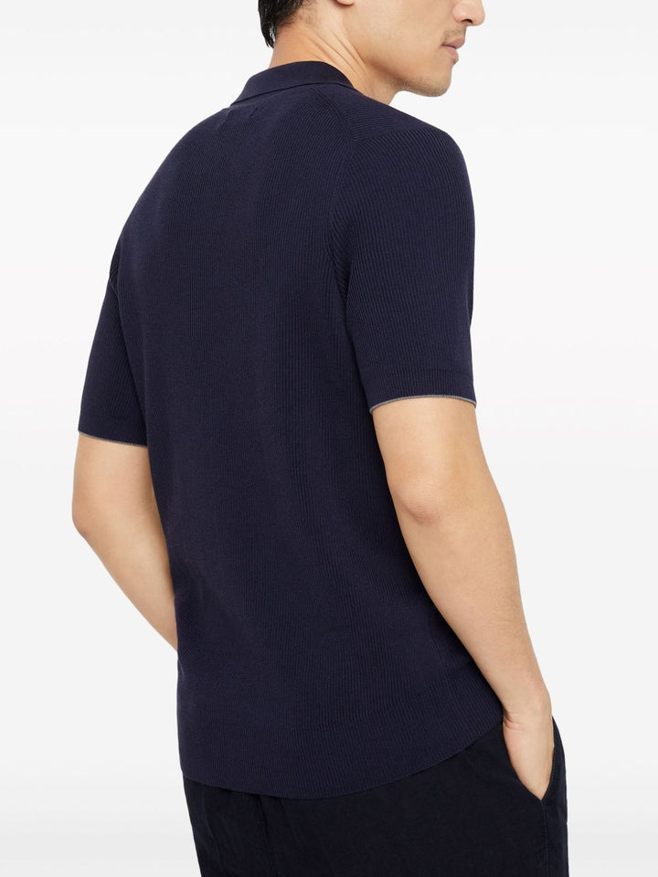 Brunello Cucinelli Ribbed Knit Polo