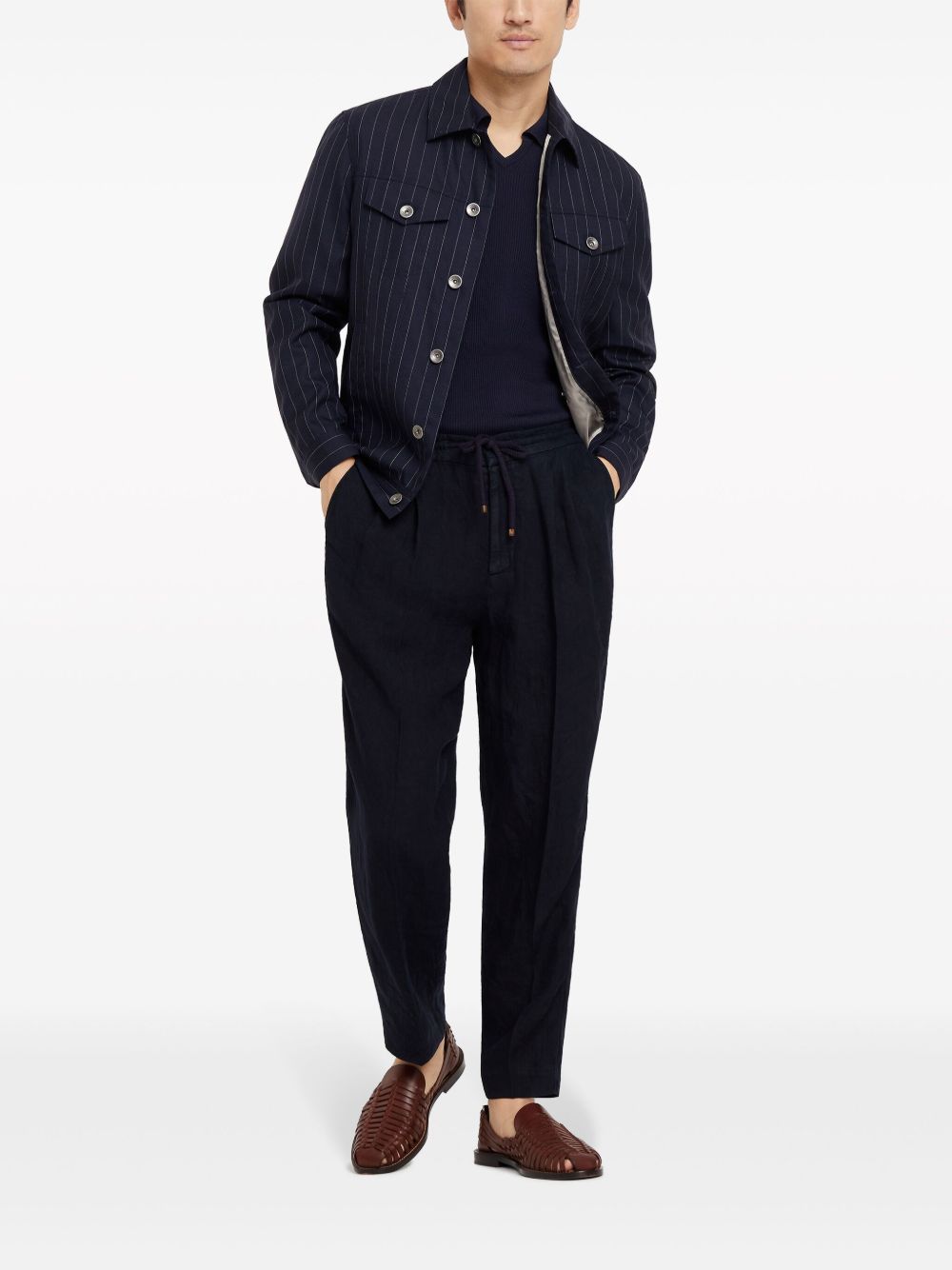 Brunello Cucinelli Ribbed Knit Polo