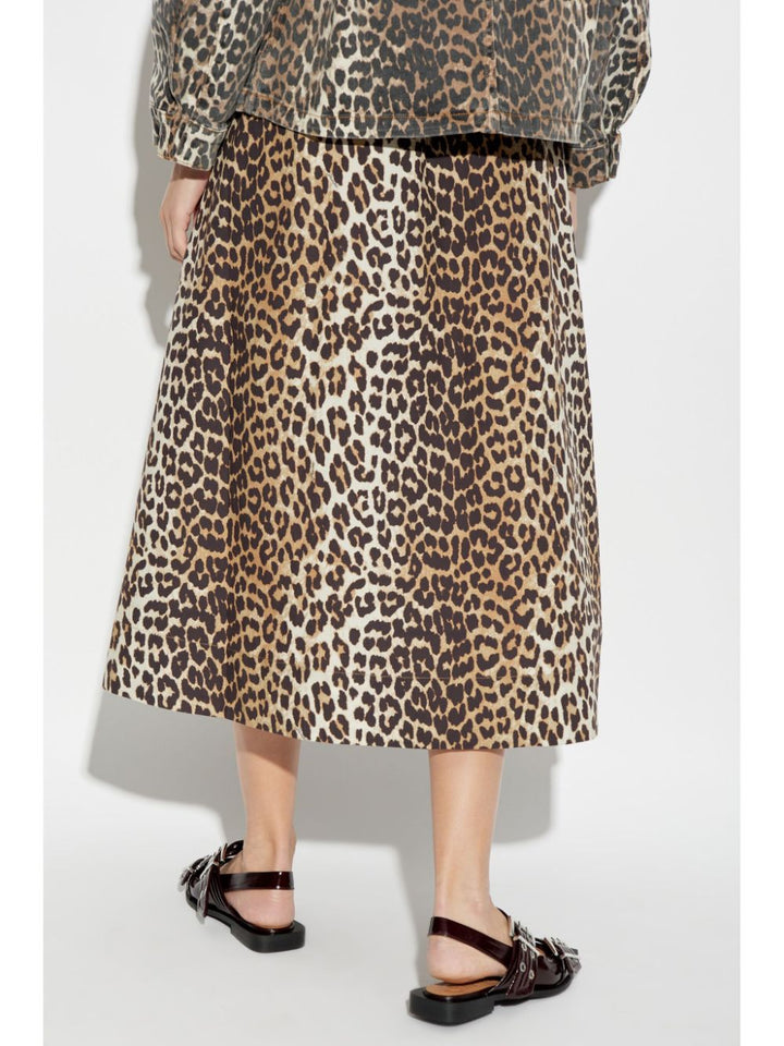 GANNI leopard print Skirt