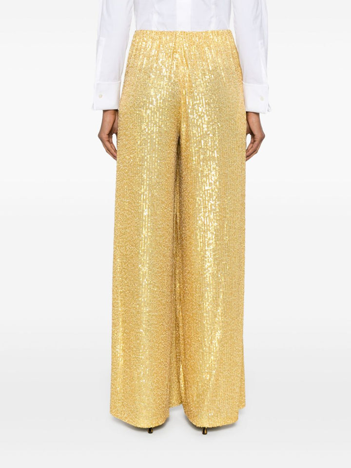 Norma Kamali Wide Leg Sequins Pants