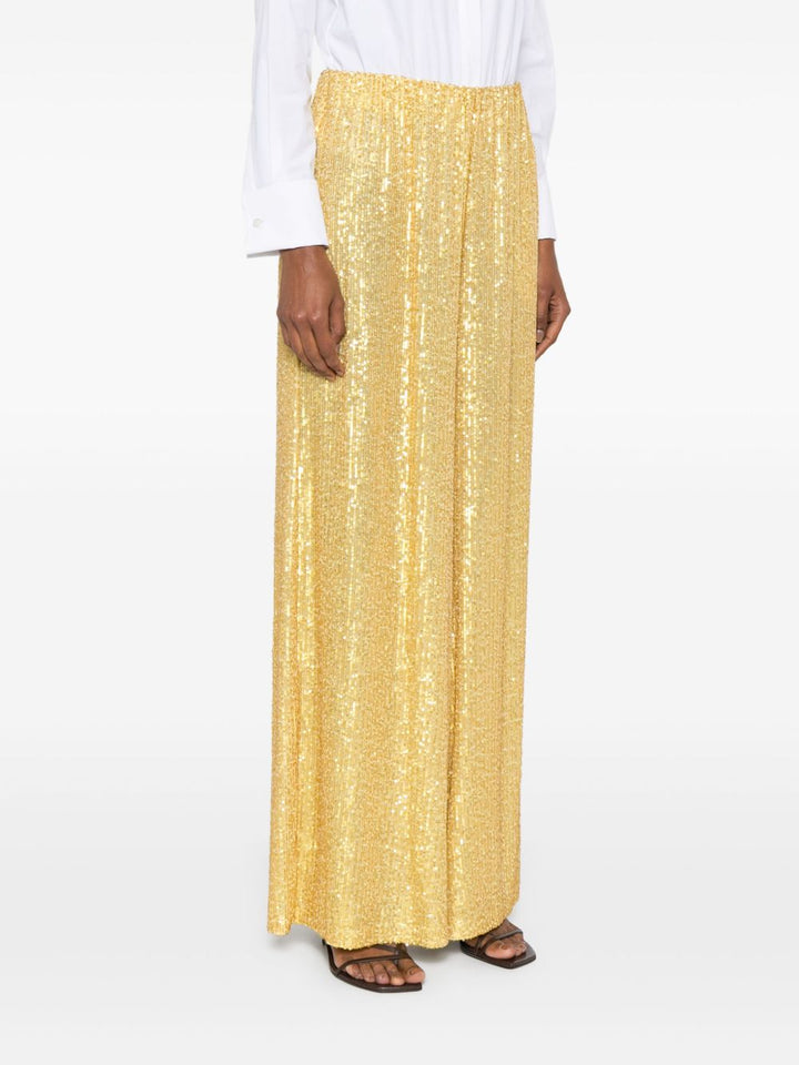Norma Kamali Wide Leg Sequins Pants