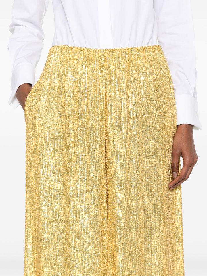 Norma Kamali Wide Leg Sequins Pants