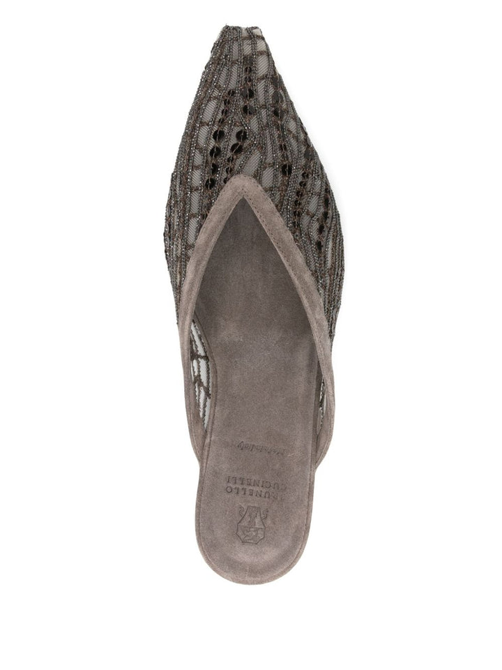Brunello Cucinelli Suede Slides