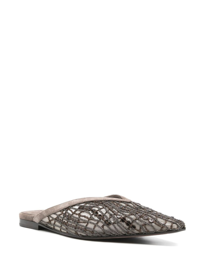 Brunello Cucinelli Suede Slides