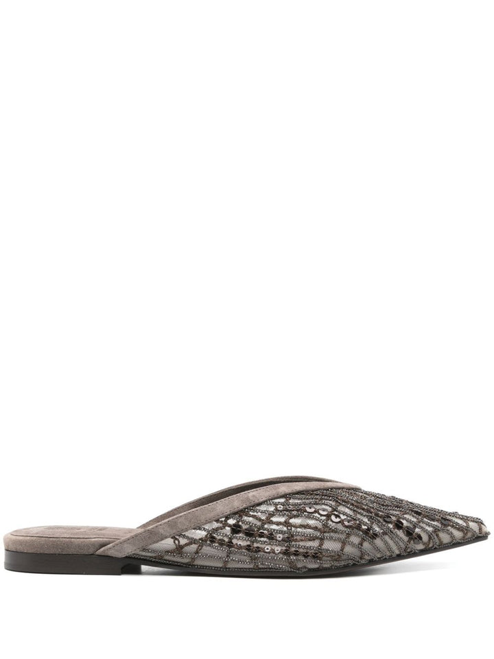 Brunello Cucinelli Suede Slides