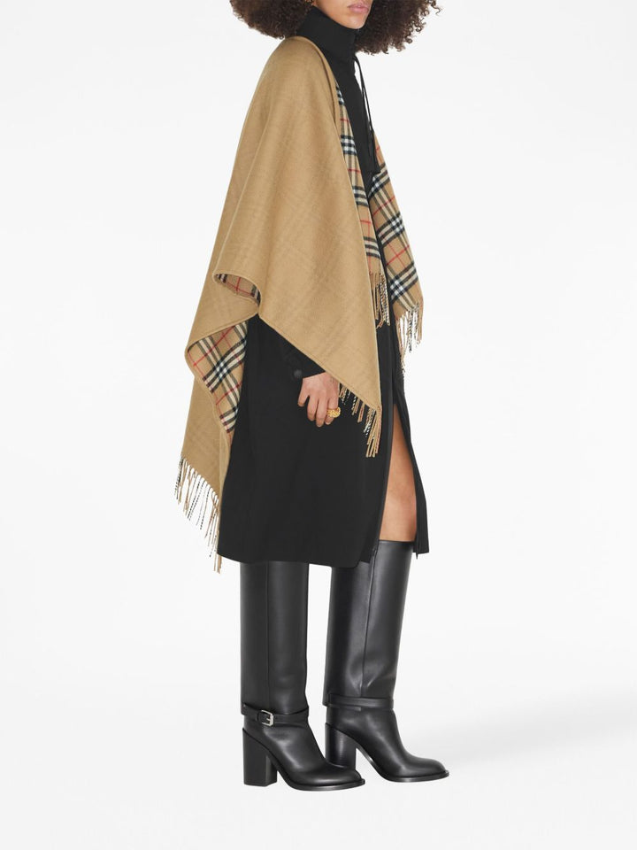 Burberry Vintage Check pattern reversible poncho