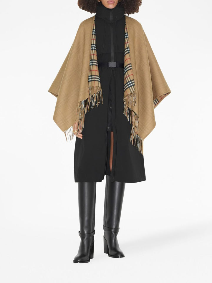 Burberry Vintage Check pattern reversible poncho