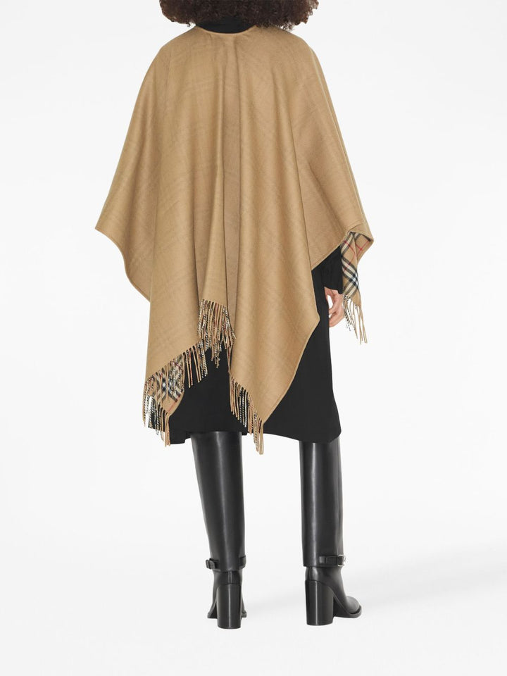 Burberry Vintage Check pattern reversible poncho