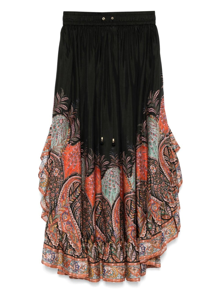 Zimmermann Rhiannon silk skirt