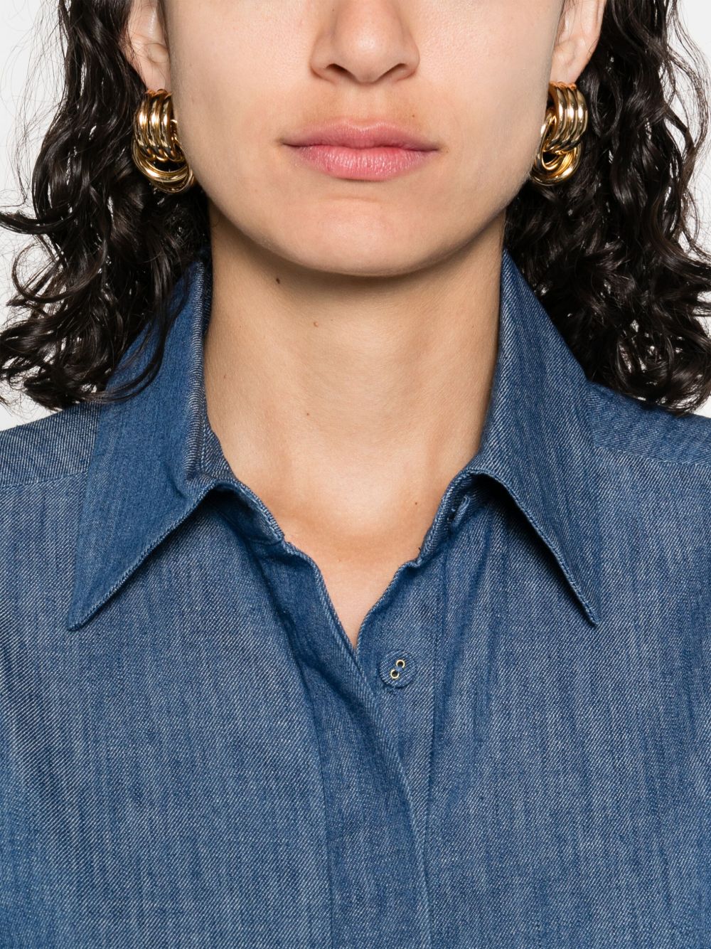 Zimmermann Embroidered denim shirt