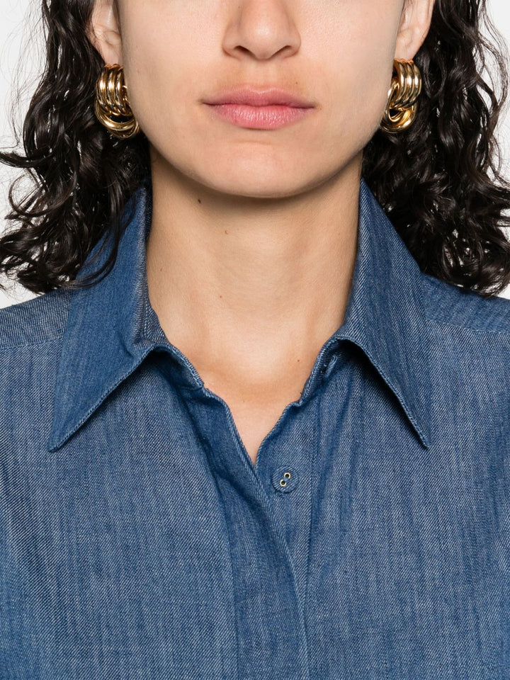 Zimmermann Embroidered denim shirt