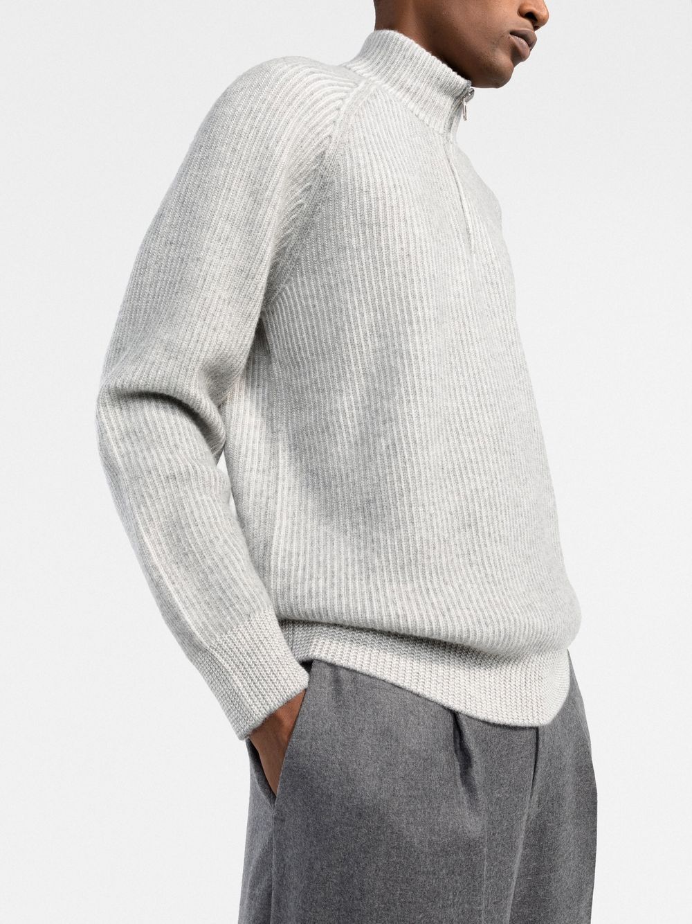 Brunello Cucinelli half zip turtleneck