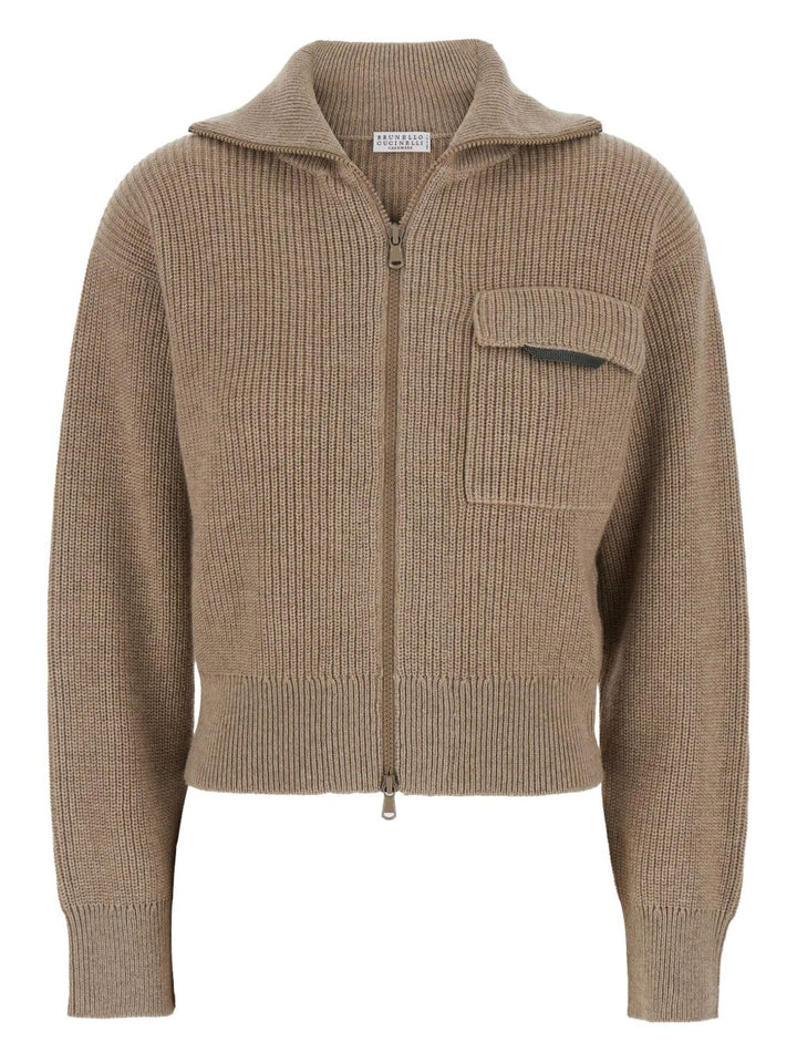Brunello Cucinelli cashmere zipped cardigan