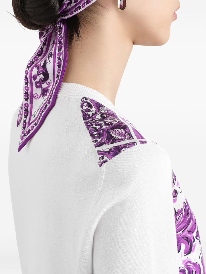Dolce & Gabbana majolica print cardigan