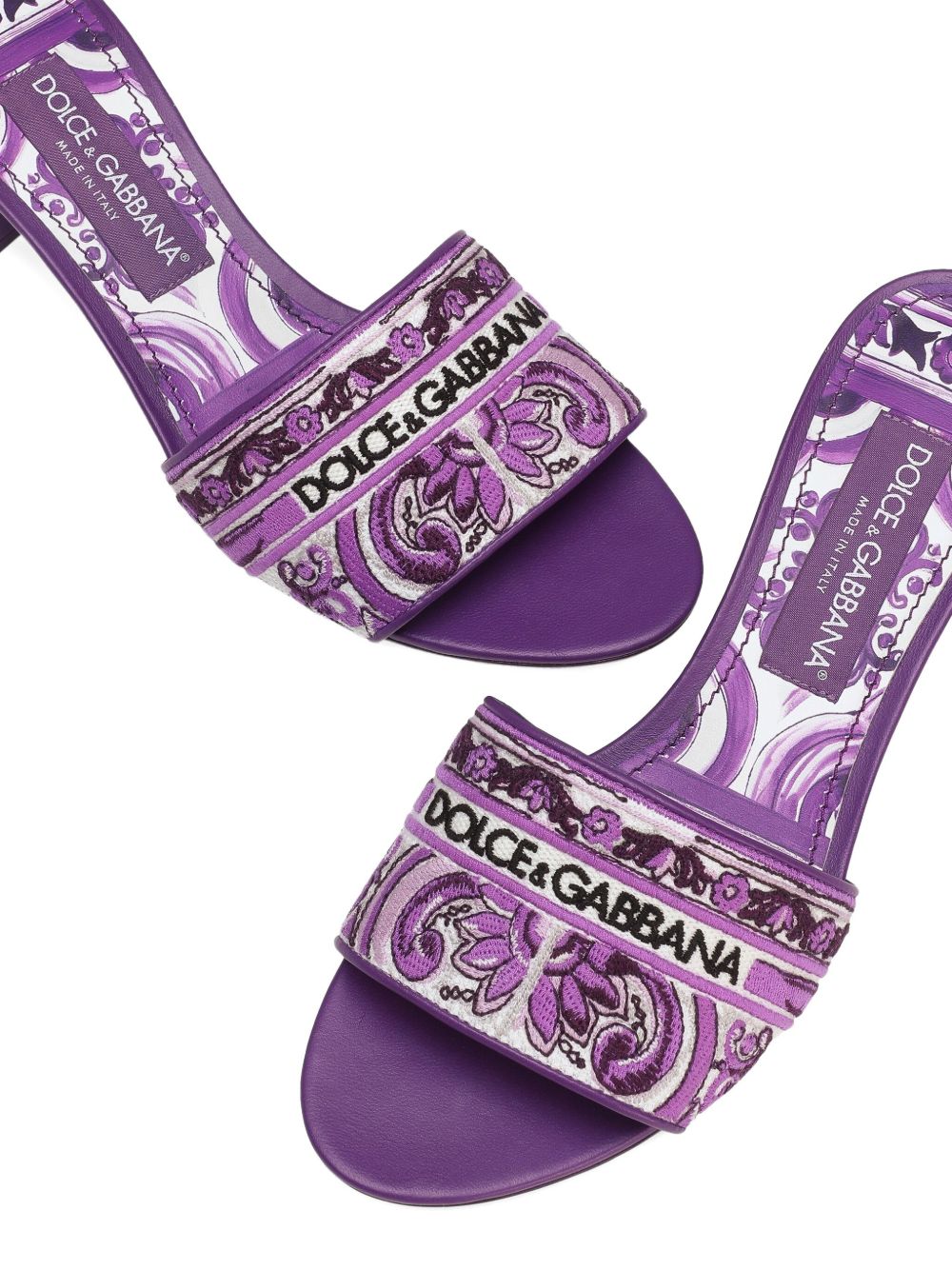 Dolce & Gabbana majolica mules