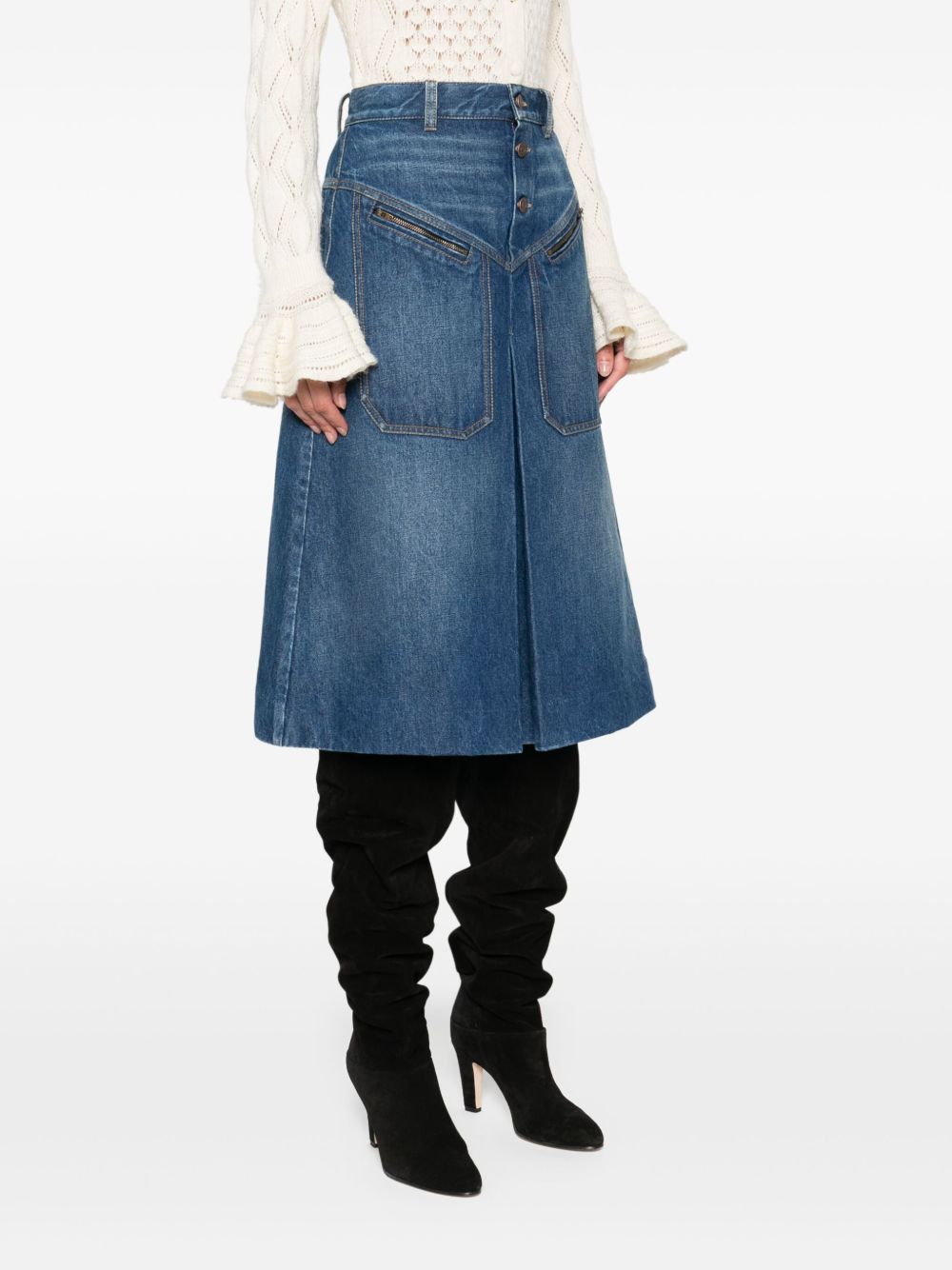スカート Chloe FW25 Denim skirt (CH25ADJ01251 427) Chloè denim Skirt – Choosh