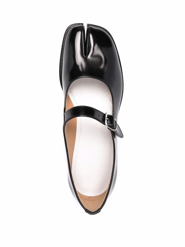 Maison Margiela Tabi leather mary jane ballets