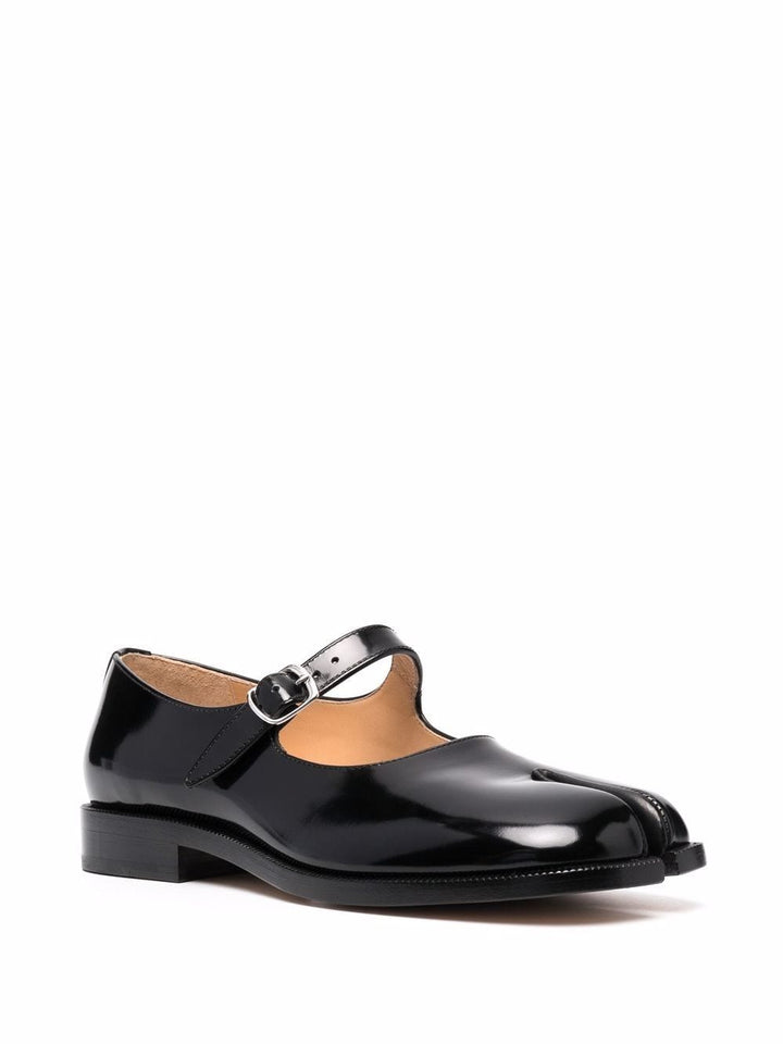 Maison Margiela Tabi leather mary jane ballets