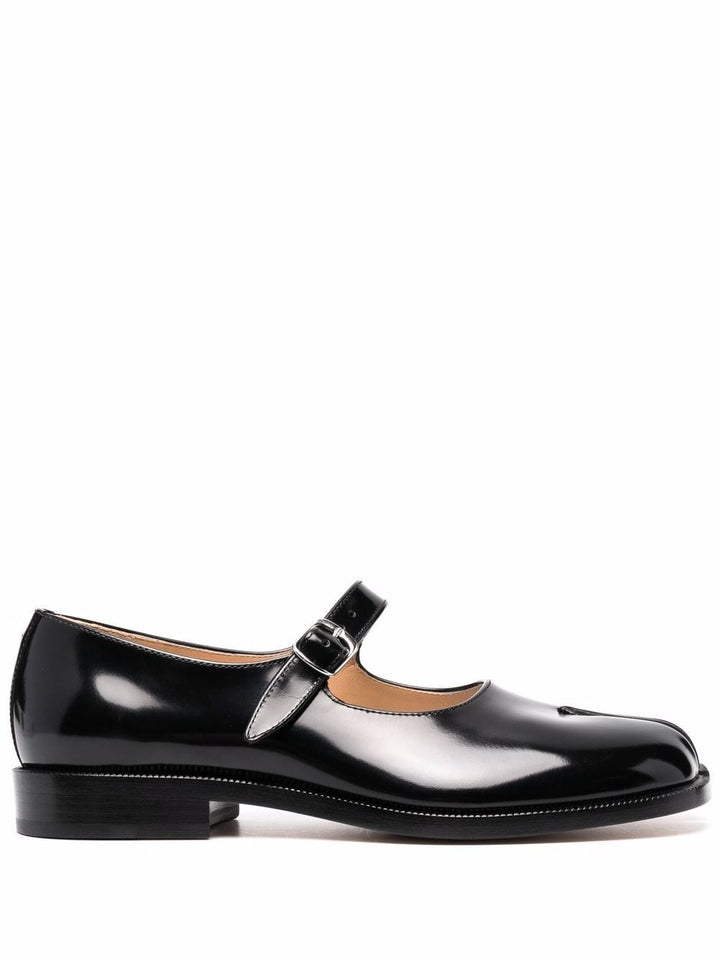 Maison Margiela Tabi leather mary jane ballets