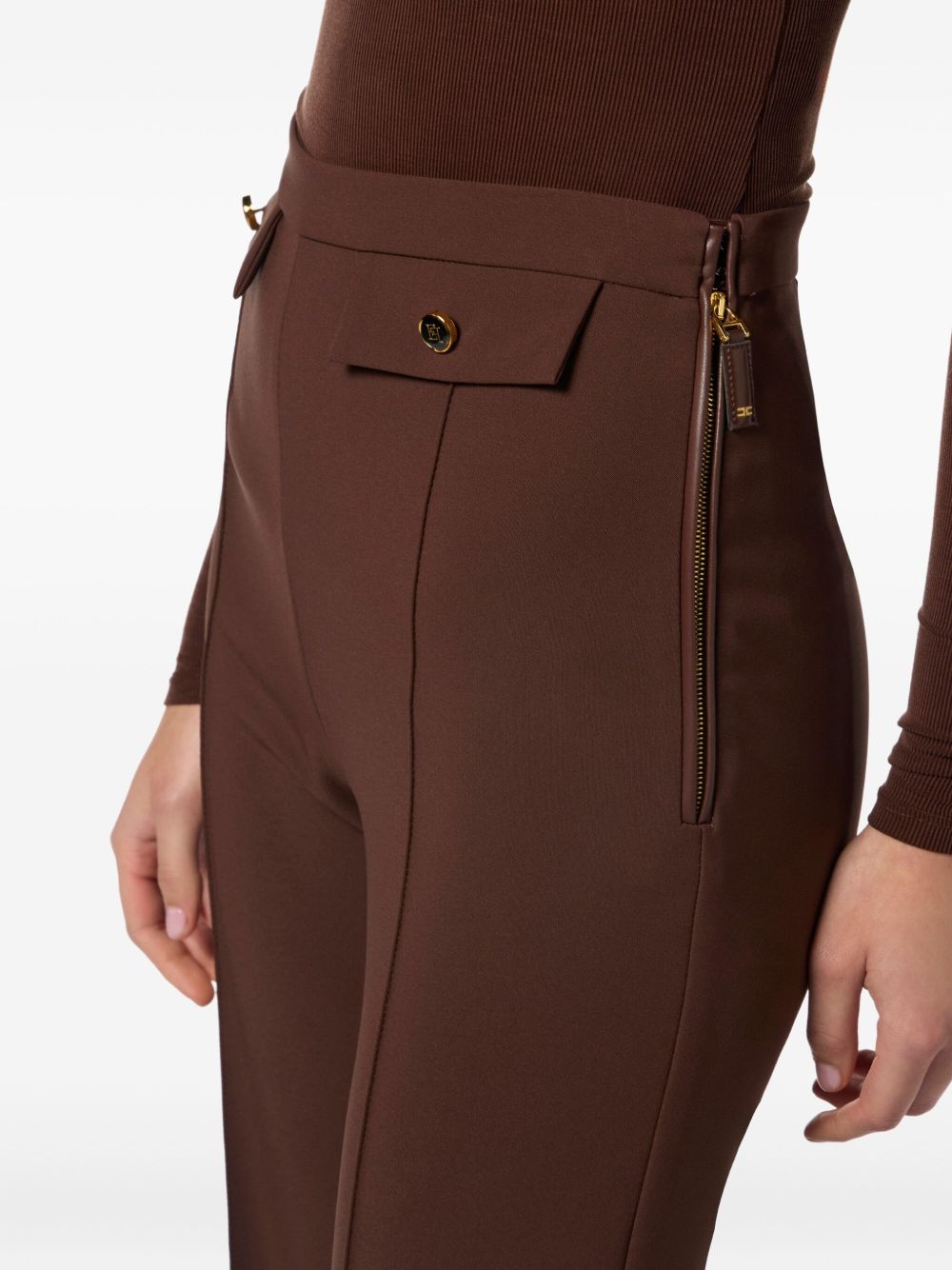 Elisabetta Franchi Trousers Brown