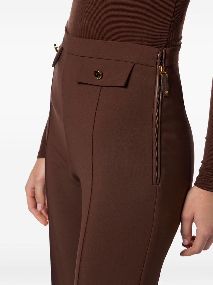 Elisabetta Franchi Trousers Brown