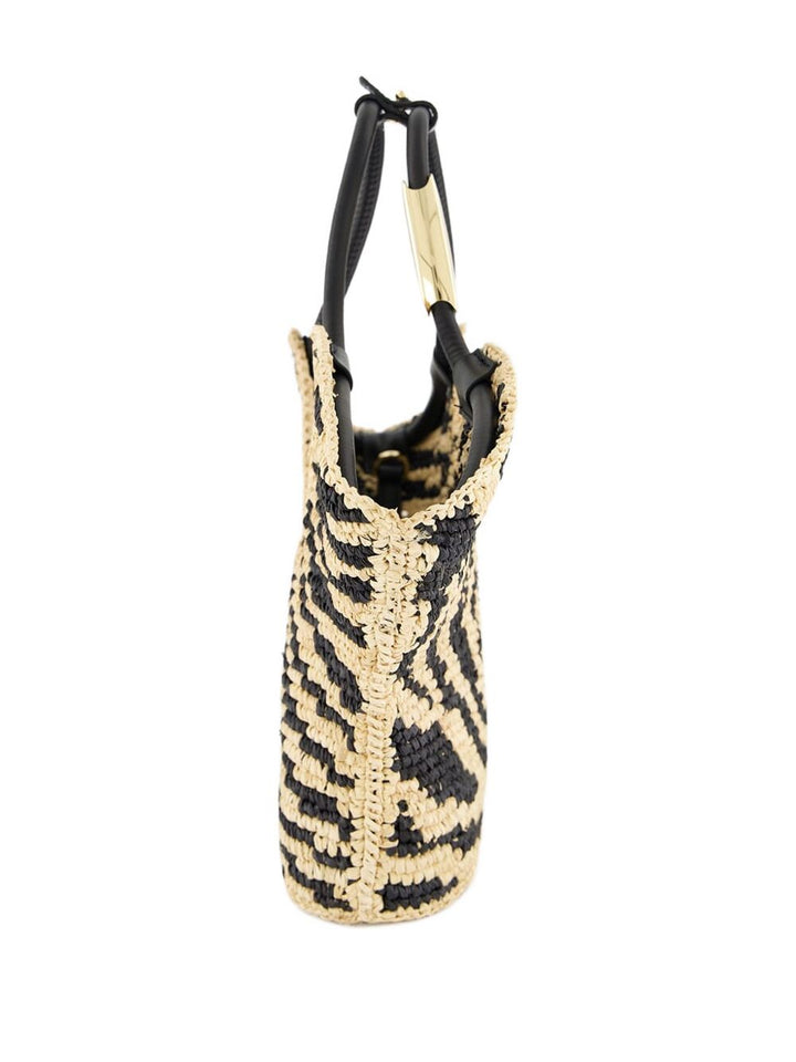Zimmermann Goldentime Small Rafia Tote