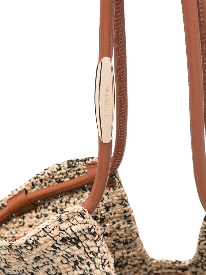 Zimmermann Goldentime Medium Rafia Tote