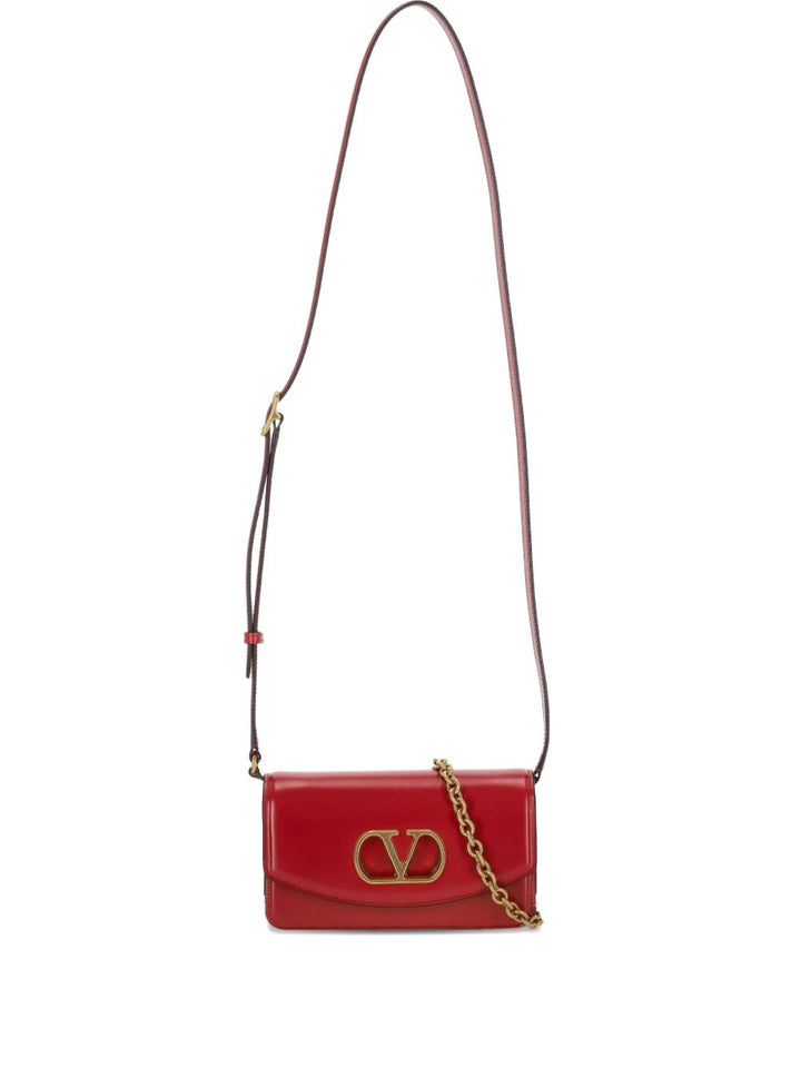 Valentino Garavani Vain small leather clutch
