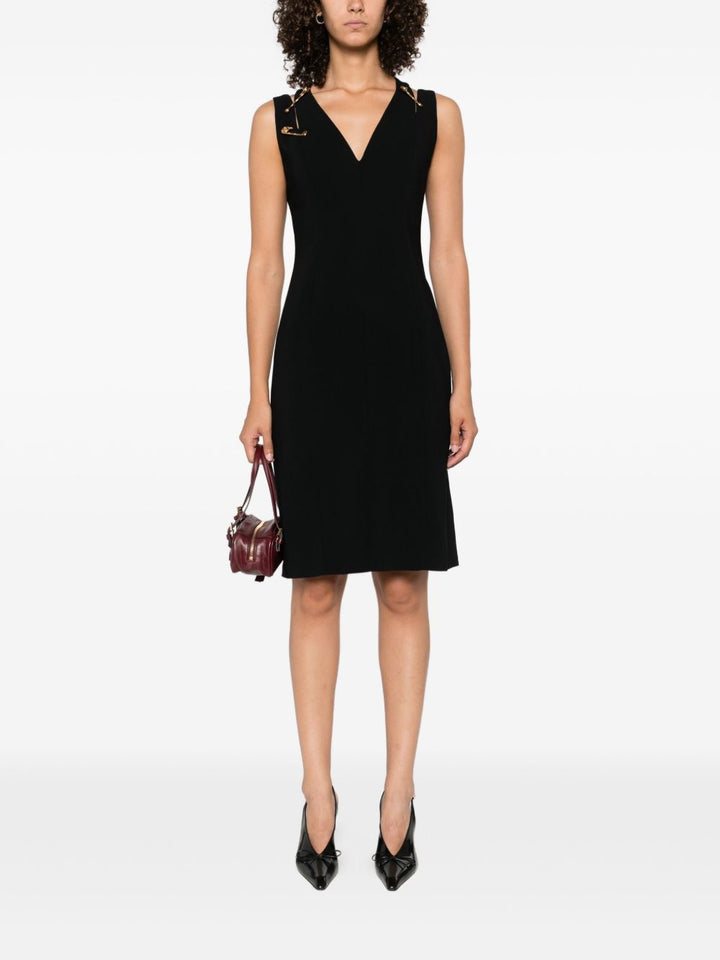 Versace safety-pin embellishment mini dress