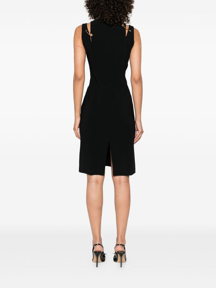 Versace safety-pin embellishment mini dress