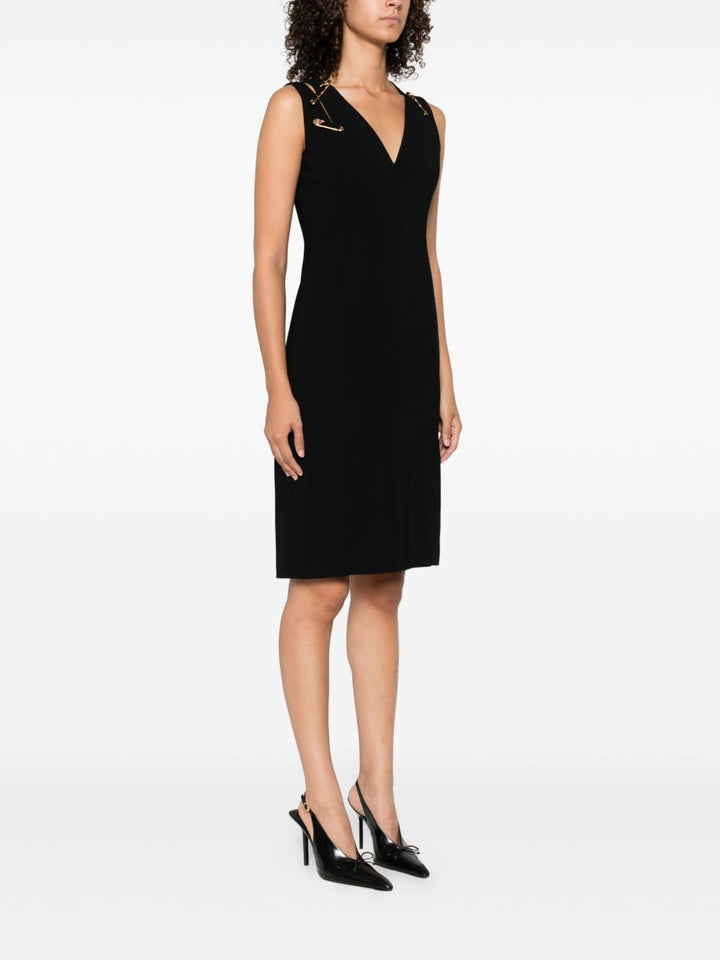 Versace safety-pin embellishment mini dress