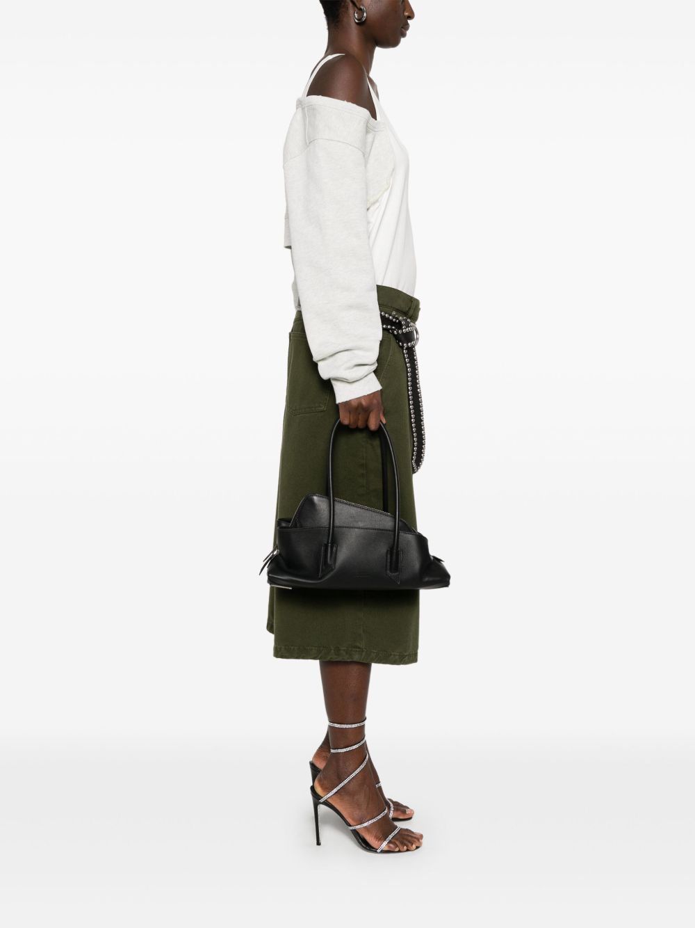 The Attico La Passeggiata small leather shoulder bag