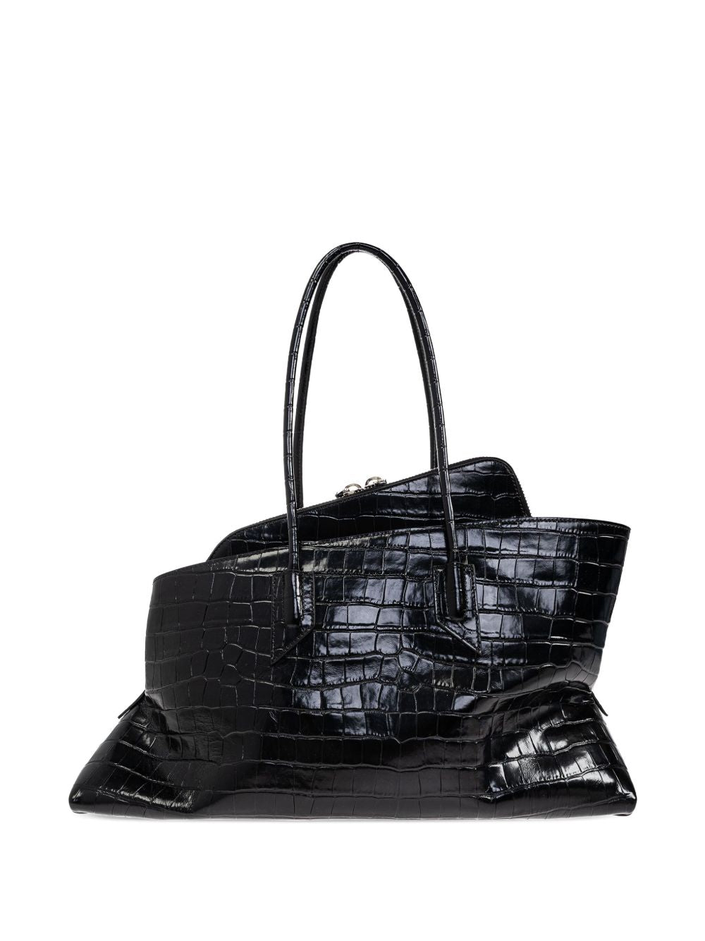 The Attico crocodile-effect La Passeggiata medium bag